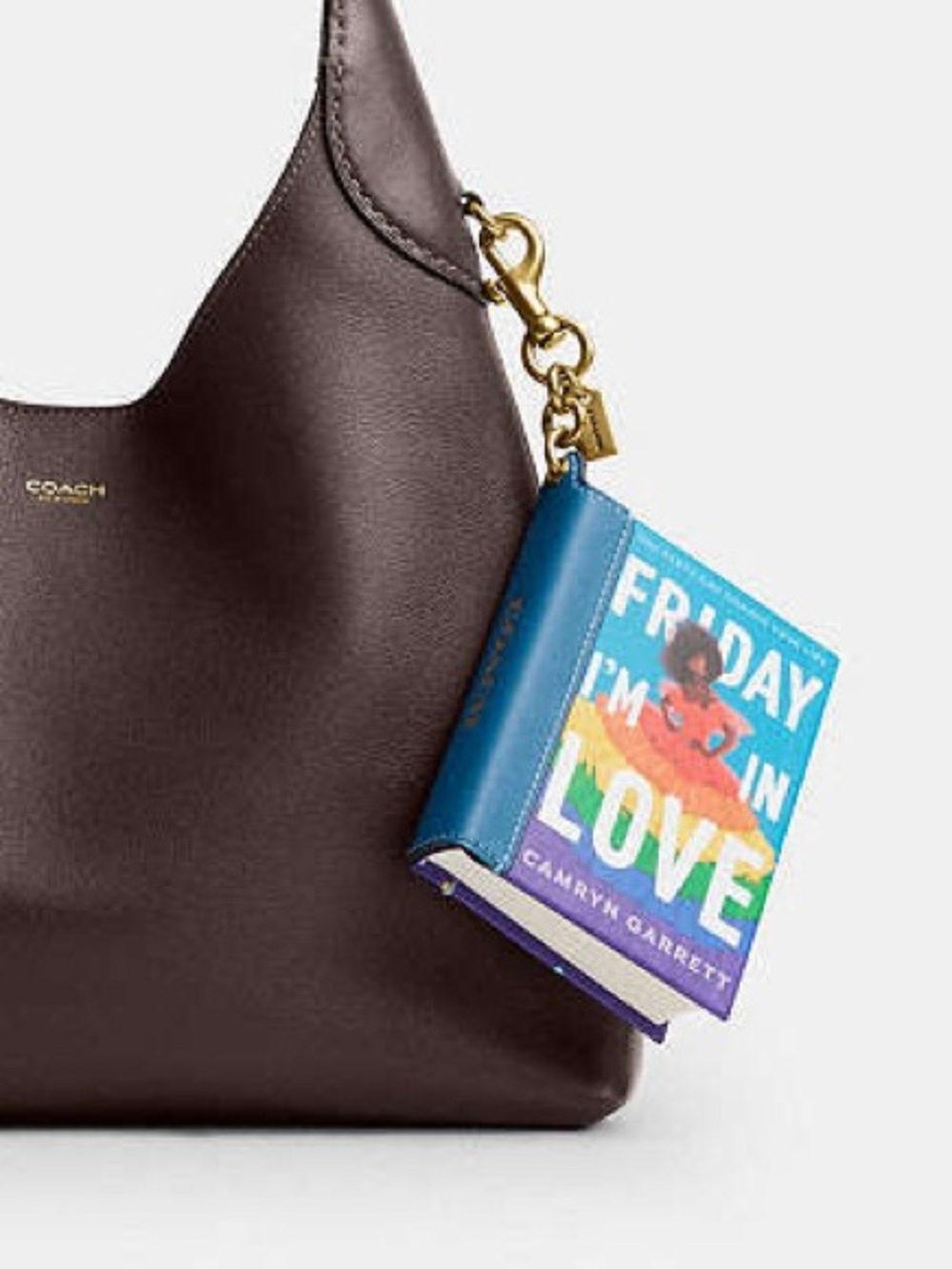 COACH NWT/NIP! Friday I'm
In Love By Camryn Garrett Book Bag Charm - Picture 4 of 7